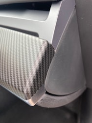 Paneler (2 st) t instrumentbrädan, matt carbon fiber - Tesla Model 3 2021/Y