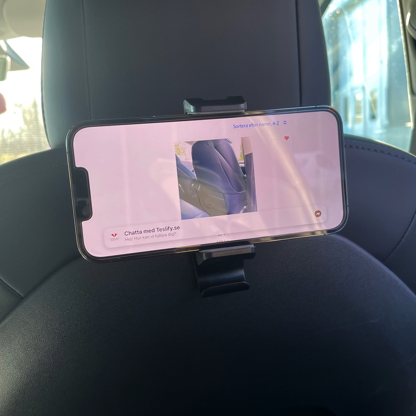 Mobilhållare till baksätet - Tesla Model 3/Y