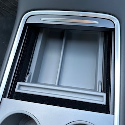 Förvaringslåda mittkonsol m grå insats- Tesla Model 3 2021/Y
