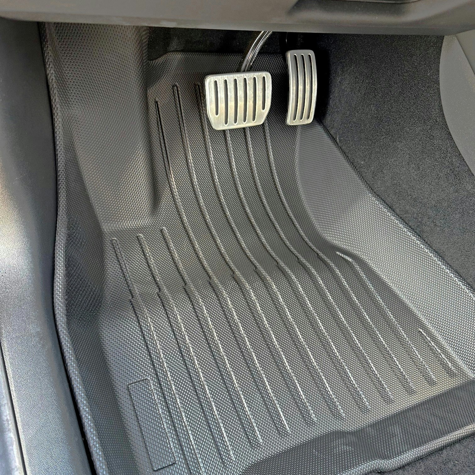 Interiörmattor TPE nano, hög kant - Tesla Model 3