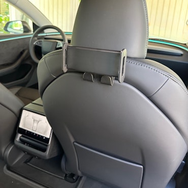 Holder for tablets and phone with hooks - Tesla Model 3/Y