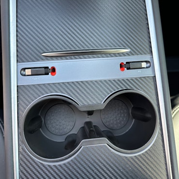HUB - utdragbara kablar, enkel version -  Telsa Model 3 2021/Y