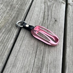Nyckelhållare - aluminium - rosa Tesla Model X