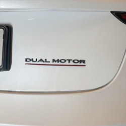 Dekal Dual Motor, svart - Tesla Model S/3/X/Y