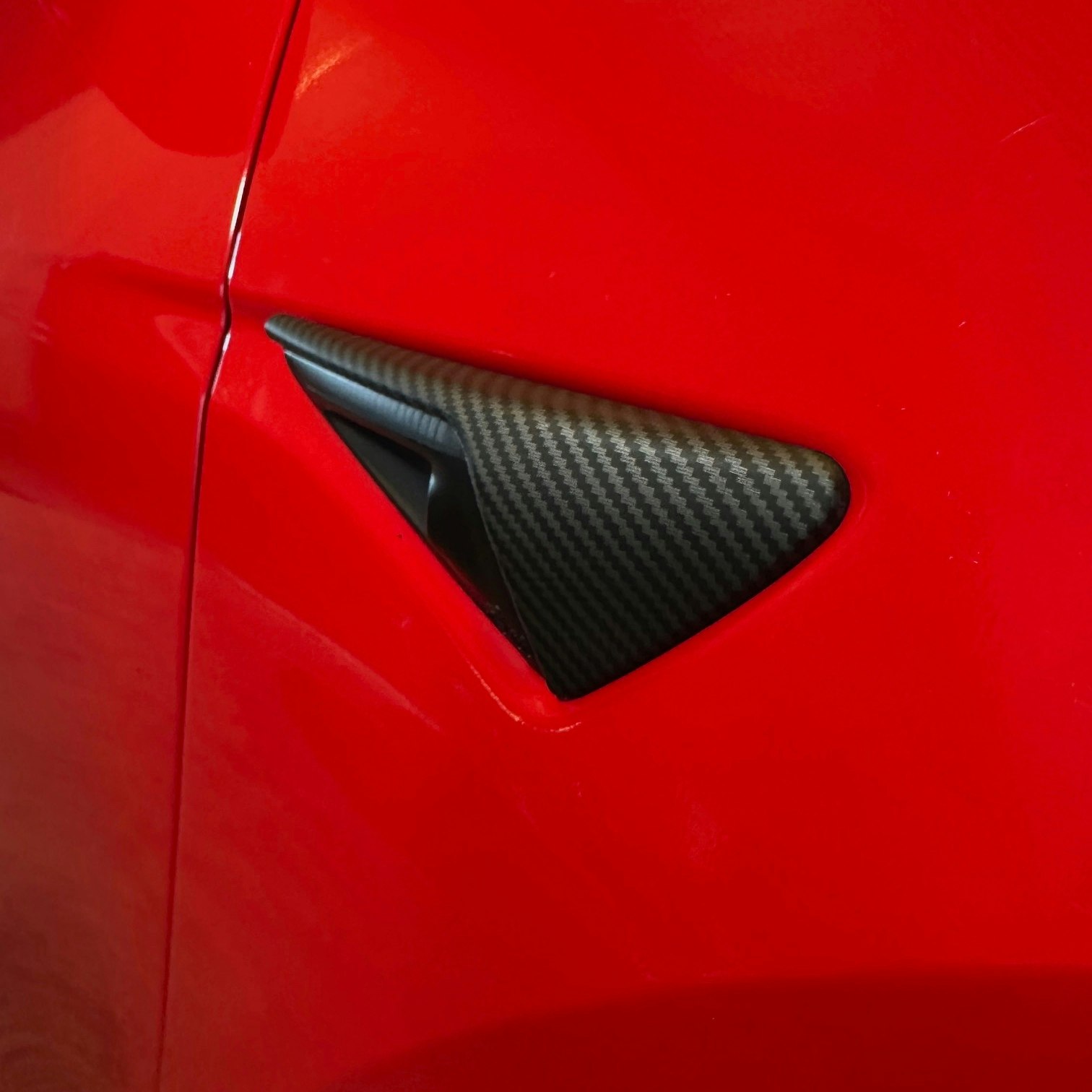 Paneler t sidoblinkers i matt carbon fiber - Tesla Model S/3/X/Y