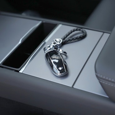 Nyckelhållare - mjuk TPE - svart - Tesla Model S/3/Y
