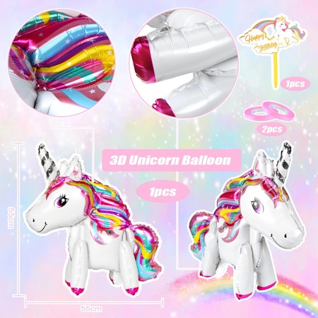 Unicorntema - 5 år - Ballonger kit