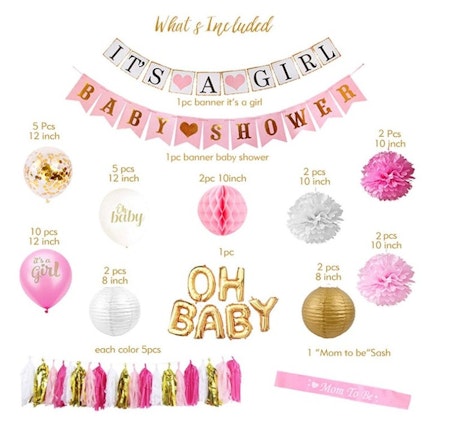 Baby Shower It's A Girl Kit