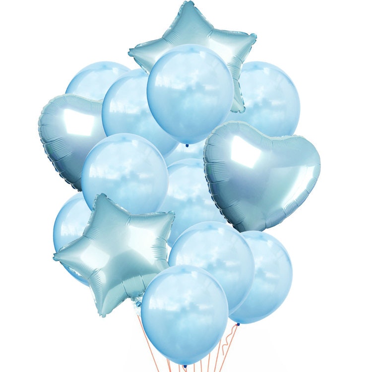 14st ballonger blå - Ballongkit