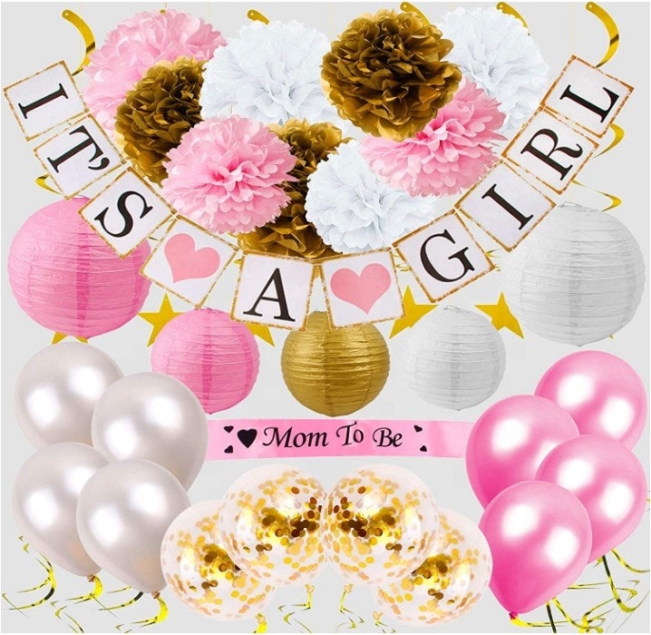 Baby Shower Kit - MOM TO BE - IT'S A GIRL
