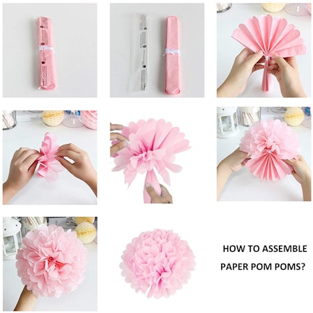 Dop - ballonger - God Bless - Rosa