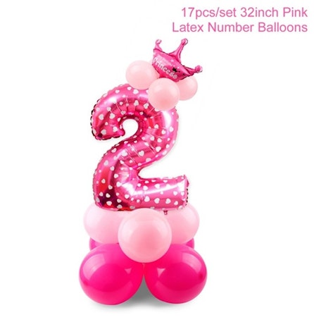 Ballonger 2 år Kalaskit - Rosa