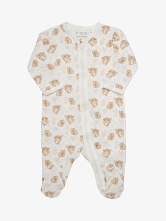 Fixoni pyjamas med fot - Koala vit