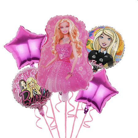 Barbie kalaskit - 5 st folieballonger