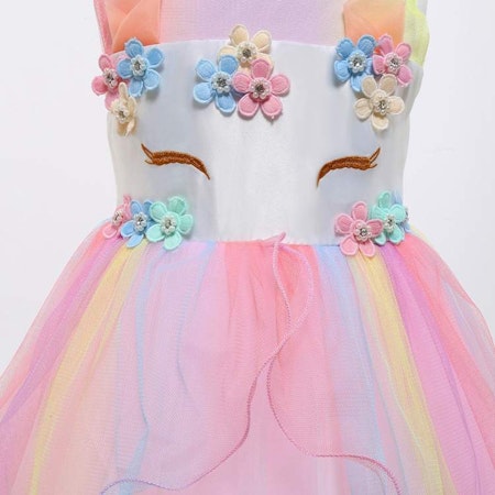 Unicorn Klänning Rosa