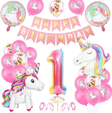 Unicorntema 1 år