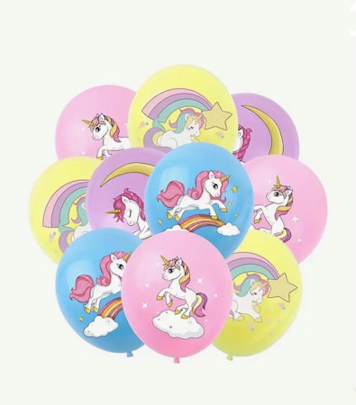 Unicorn ballonger 8st