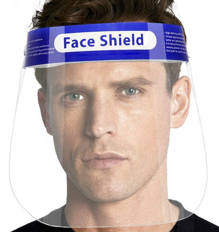 Ansiktsvisir / Skyddsvisir med huvudband face shield unisex