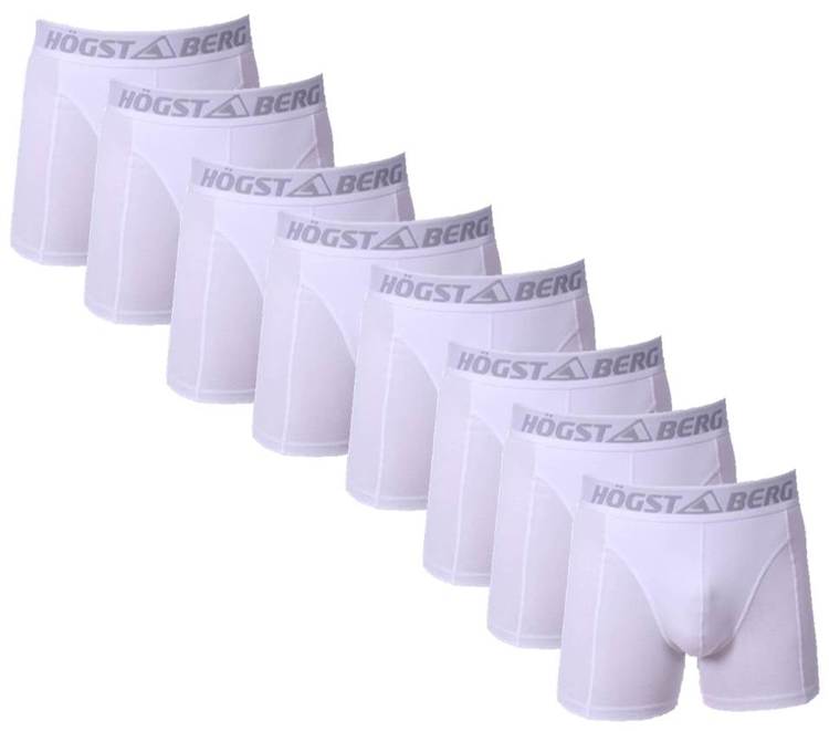 8 Pack vit färg Högstaberg  Boxer Shorts-Kalsonger