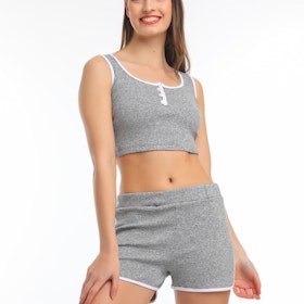 Crop top och shorts set