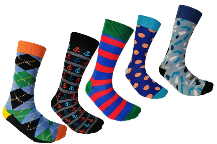 Färgglada Strumpor-Socks 10 par Storlek 40-45