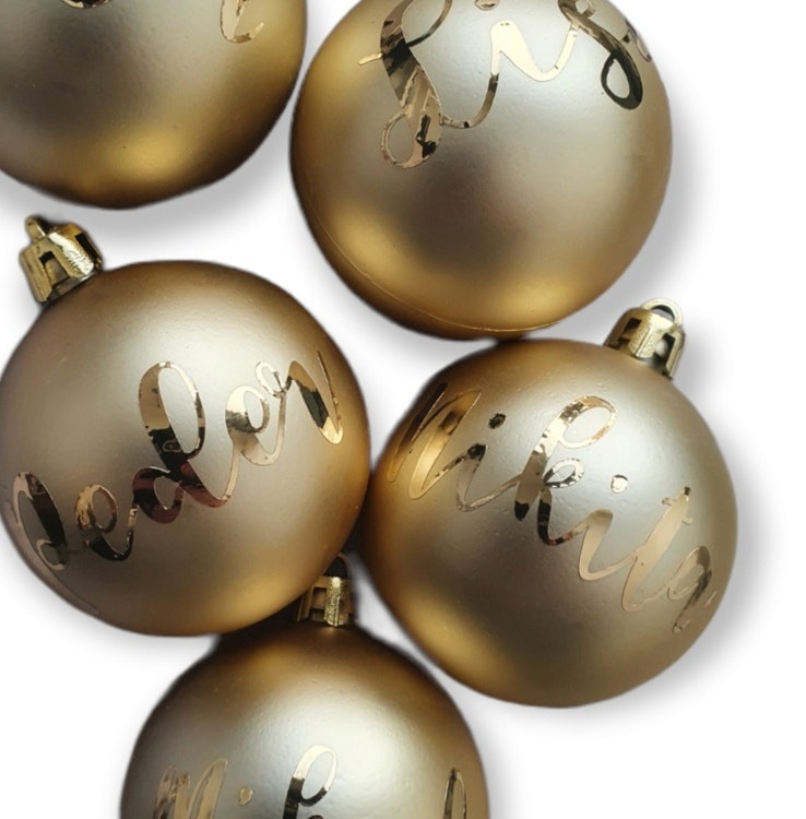 Julkulor - guld