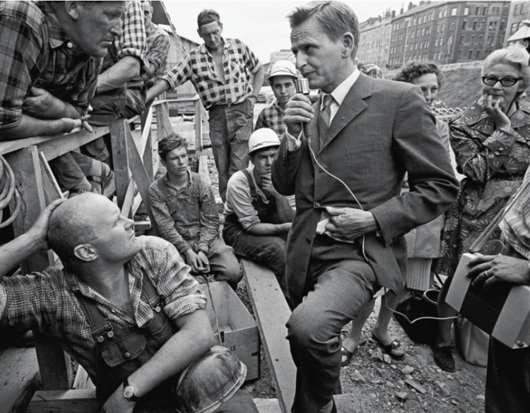 Palme och arbetarna - Fotografier av Jean Hermanson under valrörelsen 1968
