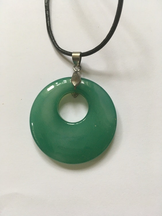 Halsband grönt hänge - Lilla grodans ekobutik