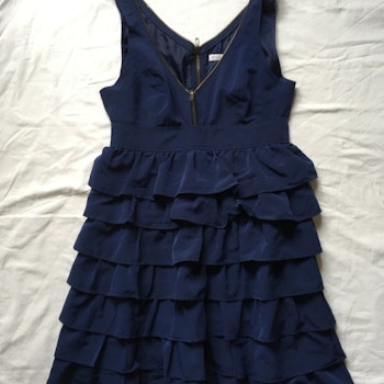 Blå klänning stl 38