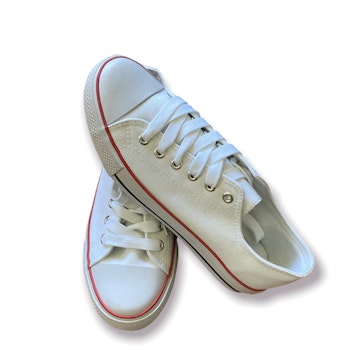 Vita canvasskor stl 36-40