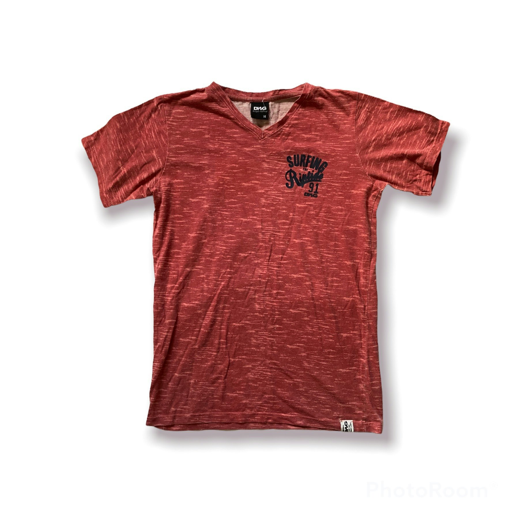 Röd t-shirt stl 164