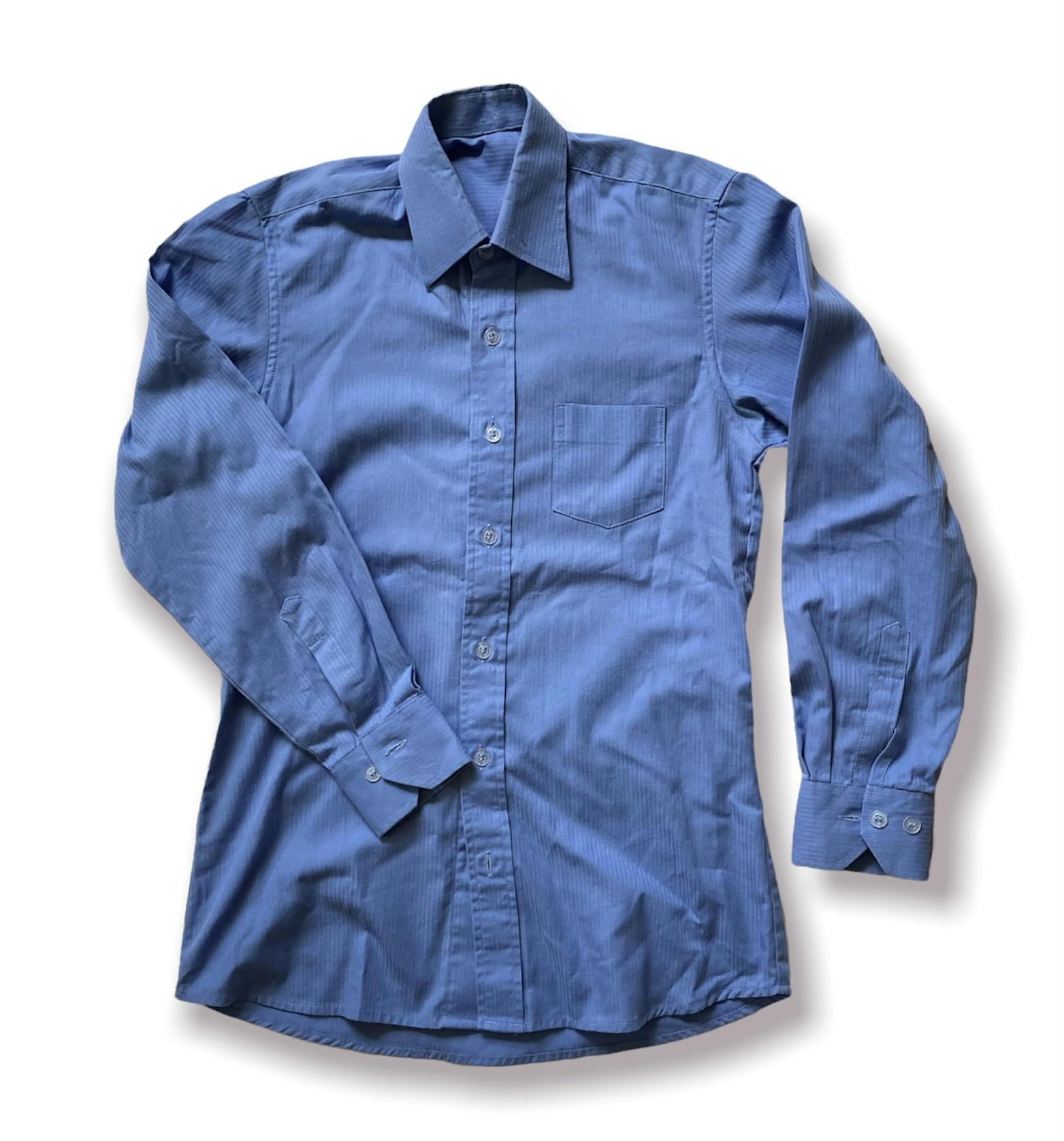 Blå skjorta stl 152 - Lilla grodans ekobutik