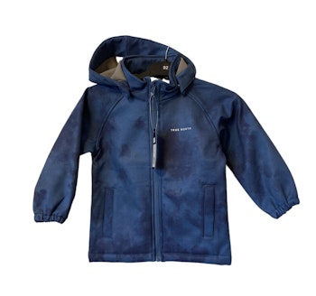 Blå softshelljacka stl 104-116