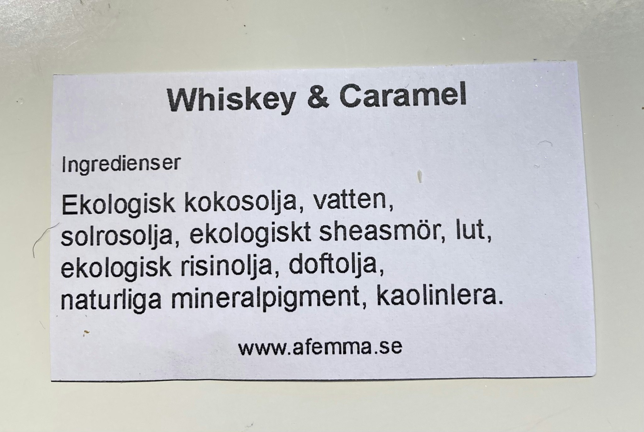 Tvål ”Whiskey &caramel”