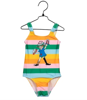 Randig baddräkt Pippi