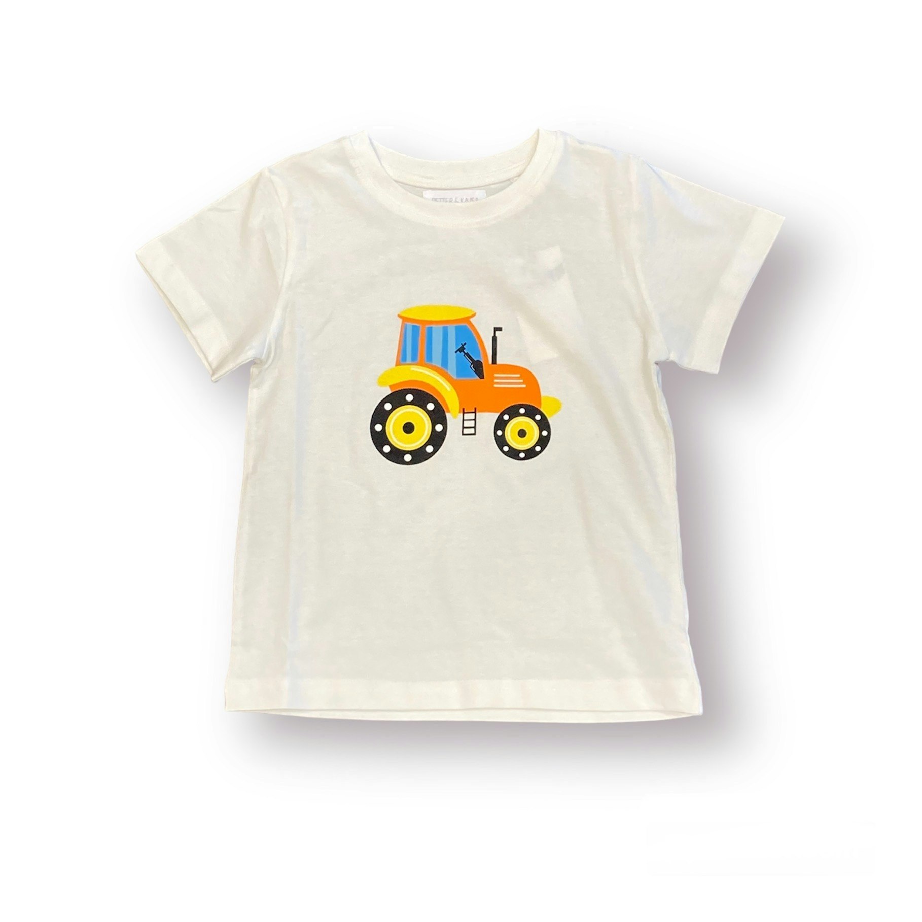 REA Vit t-shirt traktor stl 86-128
