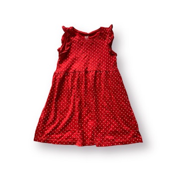 Röd klänning stl 98/104