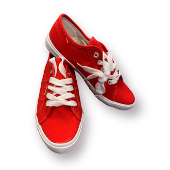 Röda tygskor stl 36-41