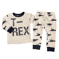 Grå pyjamas T-Rex