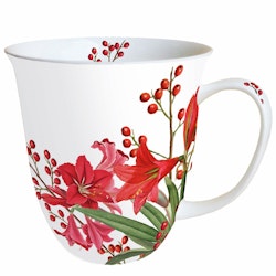 Stor mugg julblommor