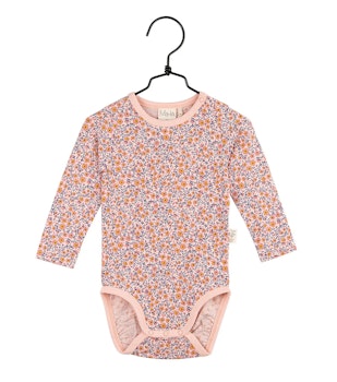 Rosablommig body Stl 74-86