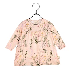 Rosa klänning blommor stl 74