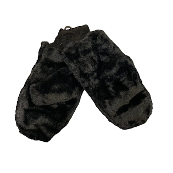 Svarta fluffiga vantar stl S/M-L/XL