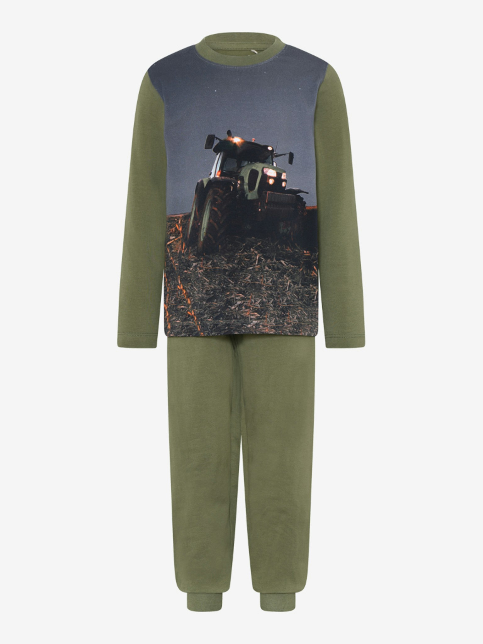 Grön pyjamas traktor stl 86-116