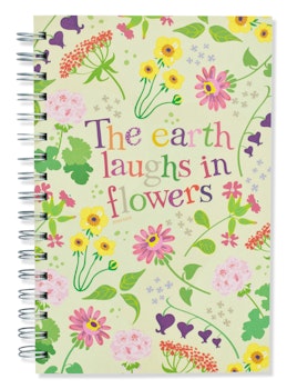 Notebook  "The earth laughs in flowers"
