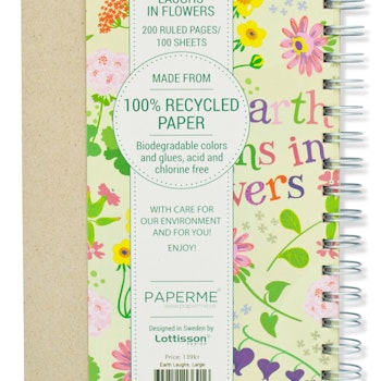 Notebook  "The earth laughs in flowers"