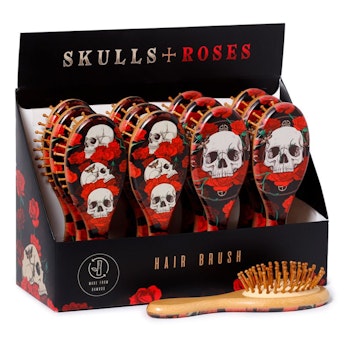 Hårborste Skulls & Roses