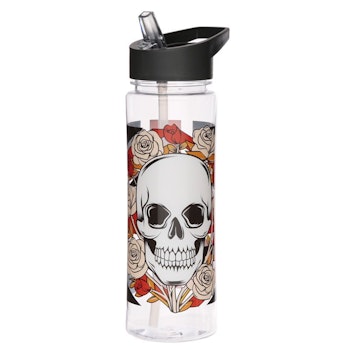 Vattenflaska Skulls & Roses