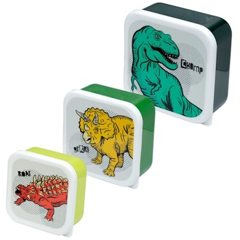 3-pack matlådor dinosaurier