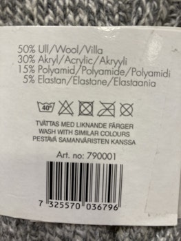 Grå raggsockor stl 31/33